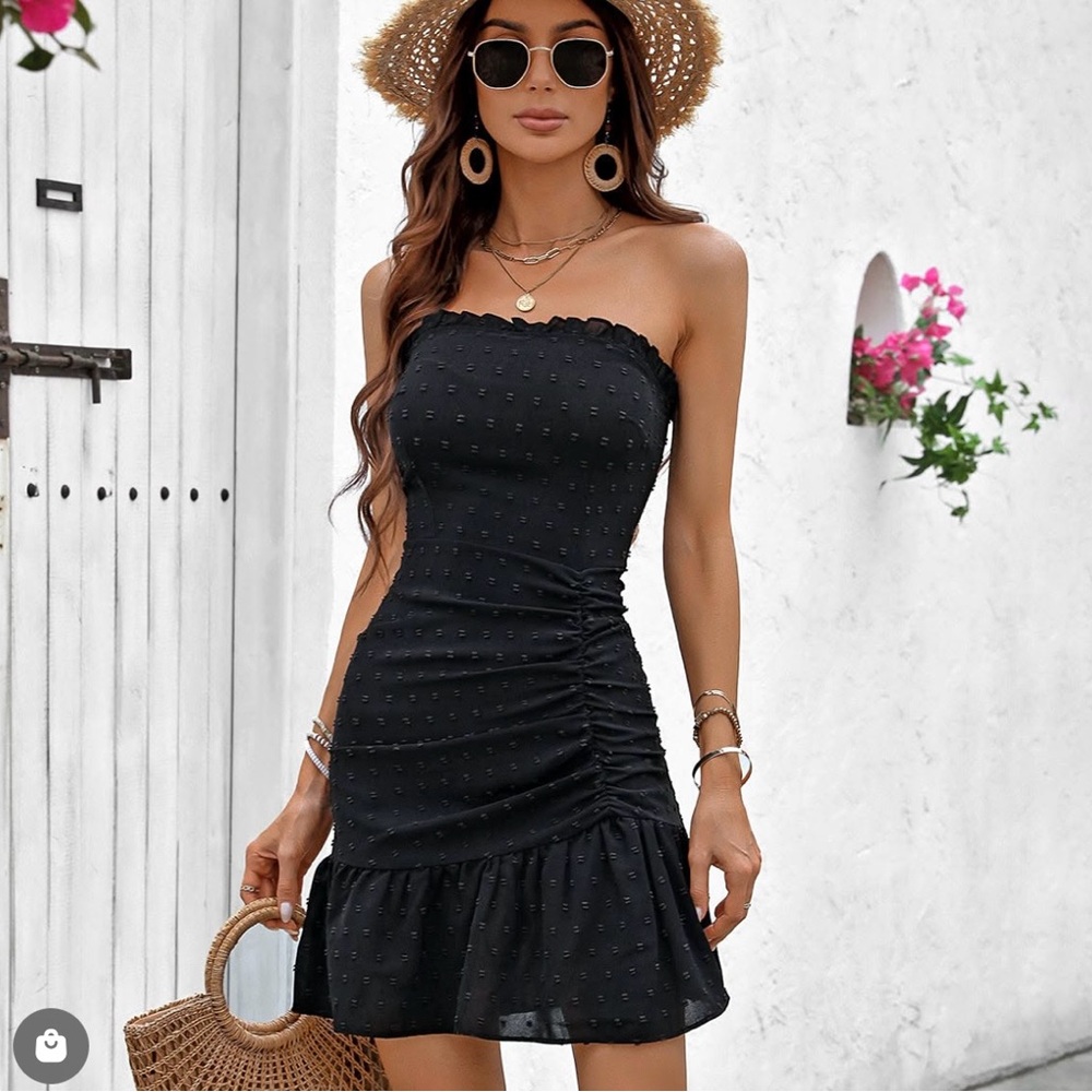 Cute strapless cover-up dress